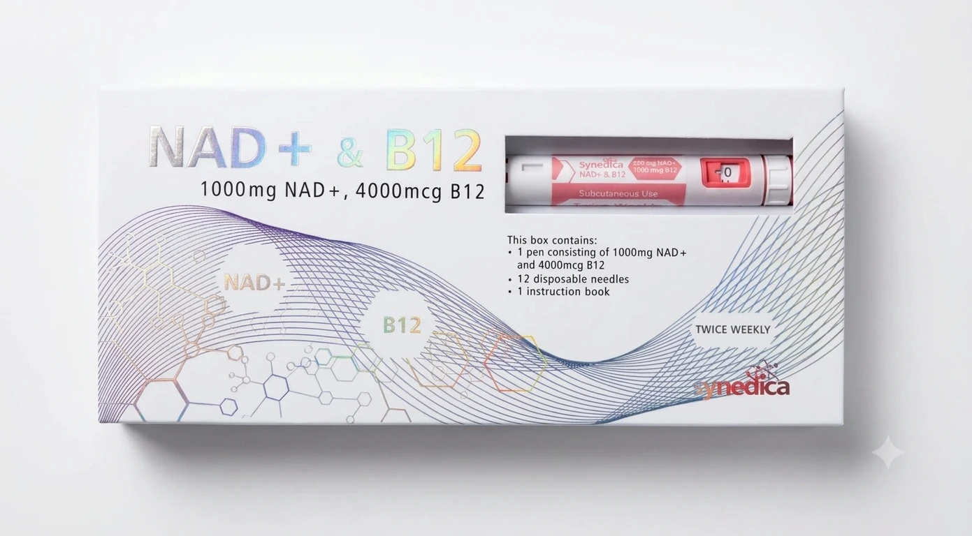 1000mg NAD + 4000 mcg B12